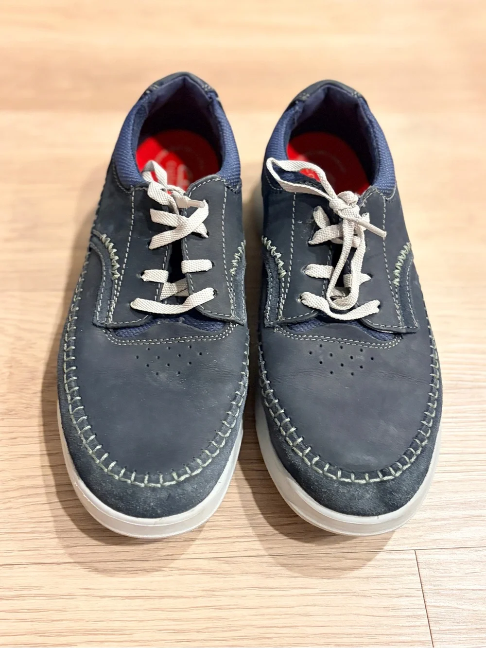Clarks Gaskill Lace Navy Casual Shoes Men's US 8.5